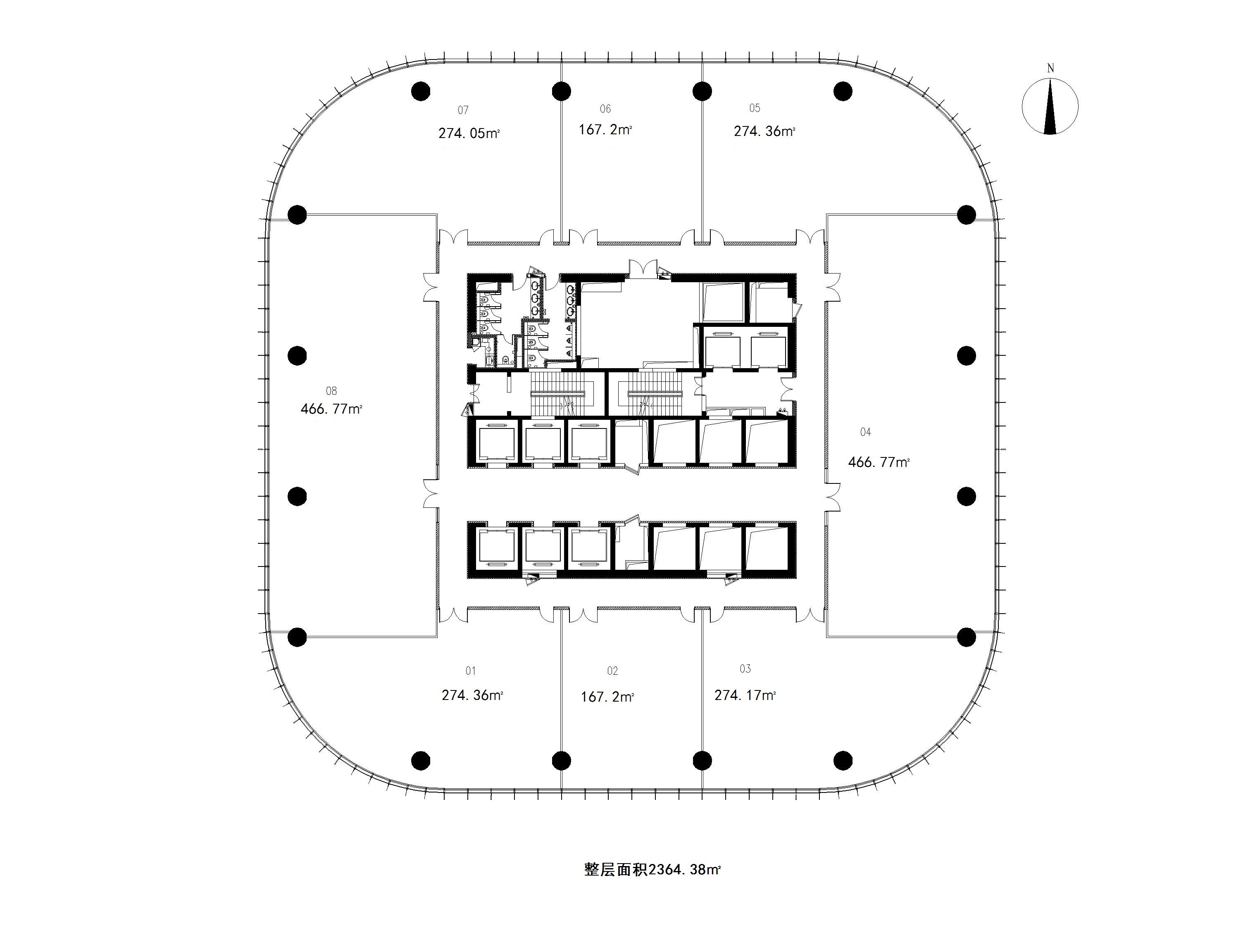 五角场合生汇180平米写字楼出租