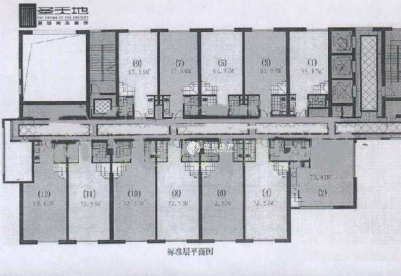 长寿路圣天地商务楼74平米写字楼出租