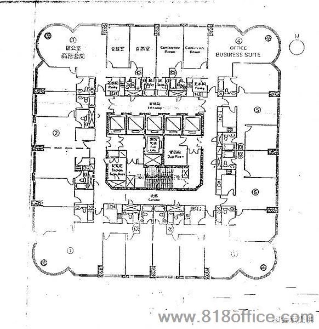 南京西路东方海外大厦181平米写字楼出租