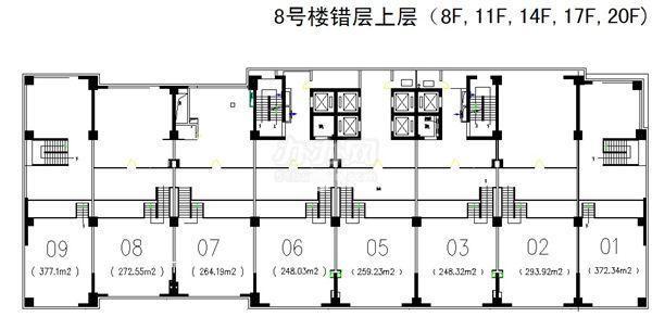 周家嘴路海上海284平米写字楼出租
