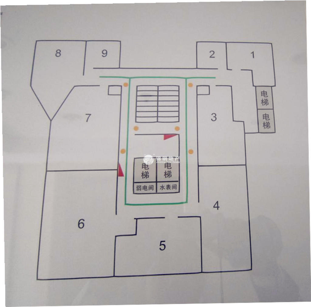 老西门万事利大厦85平米写字楼出租