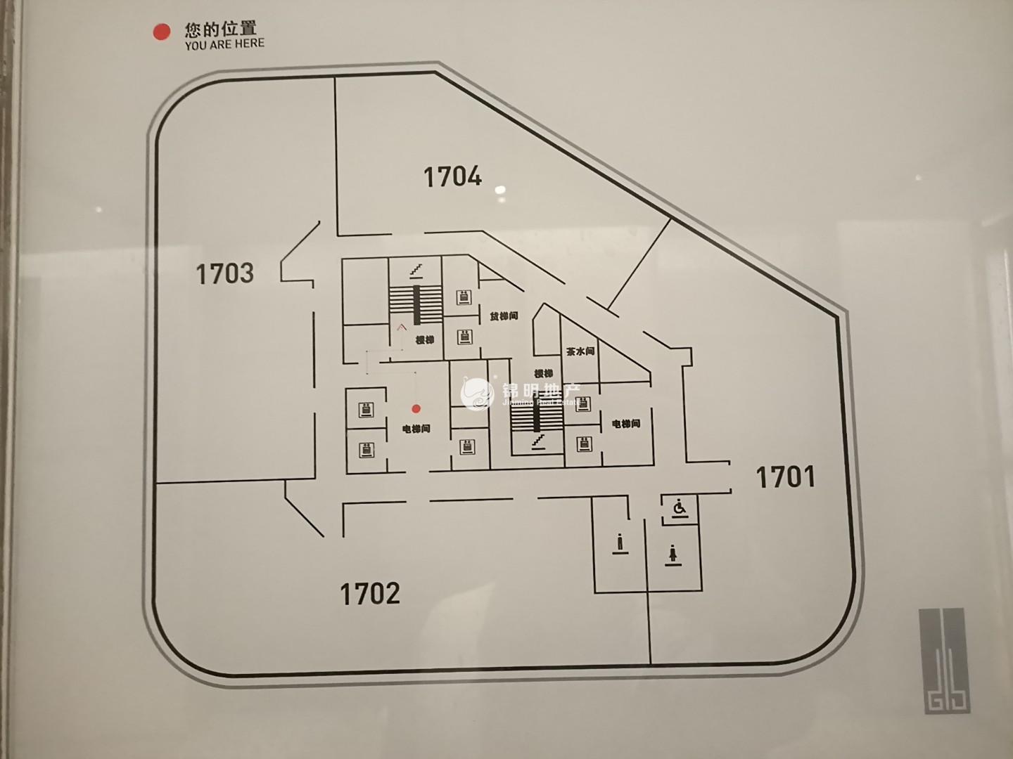 龙华绿地中心二期550平米写字楼出租