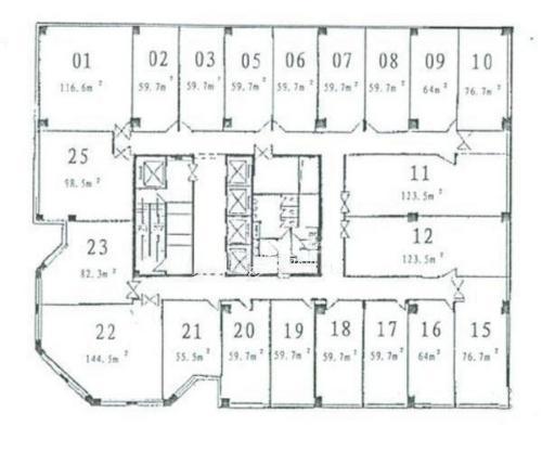 陆家嘴斯米克大厦61平米写字楼出租