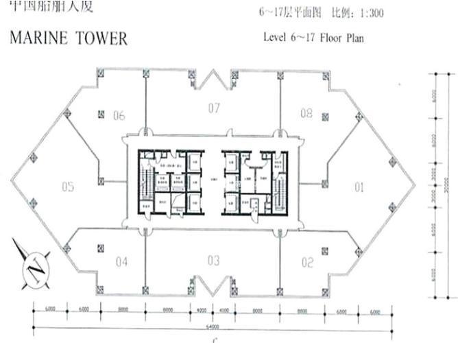 陆家嘴船舶大厦280平米写字楼出租