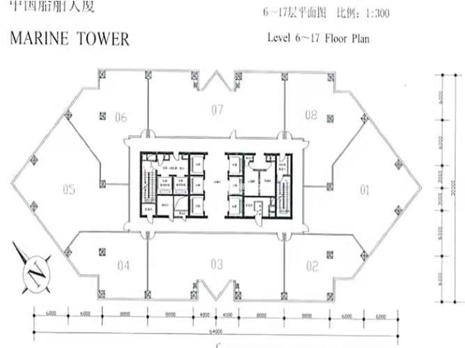 陆家嘴船舶大厦205平米写字楼出租