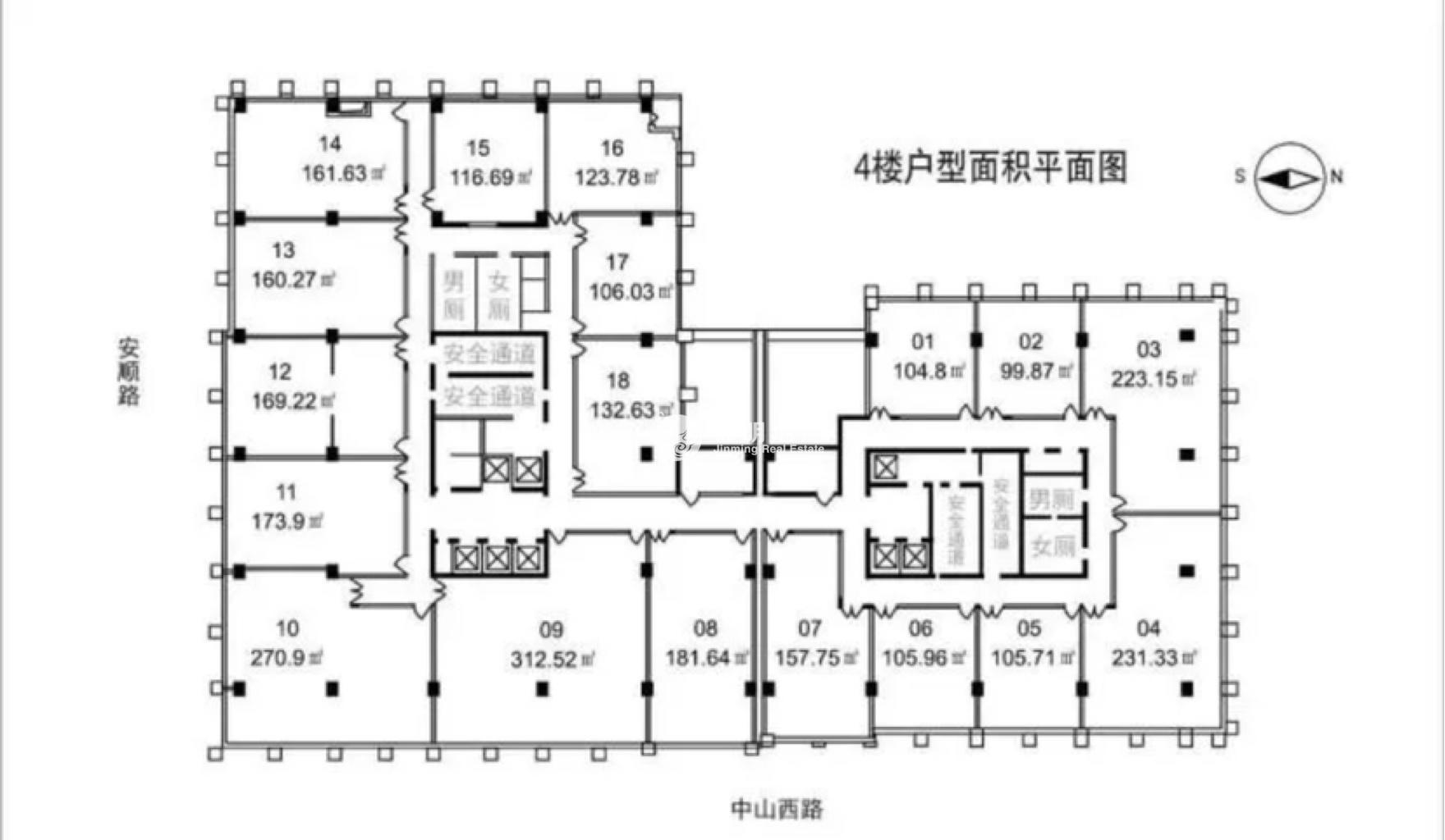 虹桥华闻国际大厦106平米写字楼出租