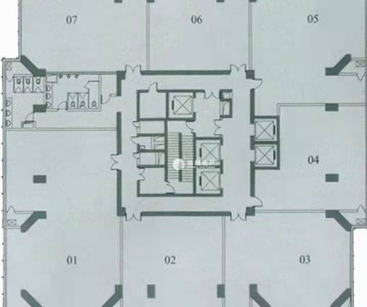中山公园华融国际大厦174平米写字楼出租