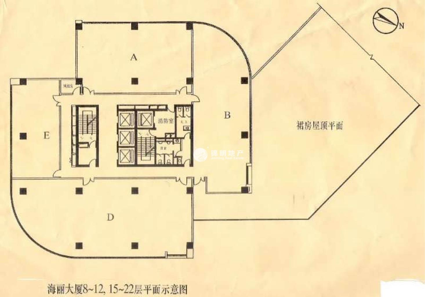 打浦桥海丽大厦256平米写字楼出租