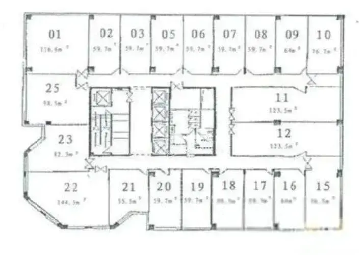 陆家嘴斯米克大厦64平米写字楼出租