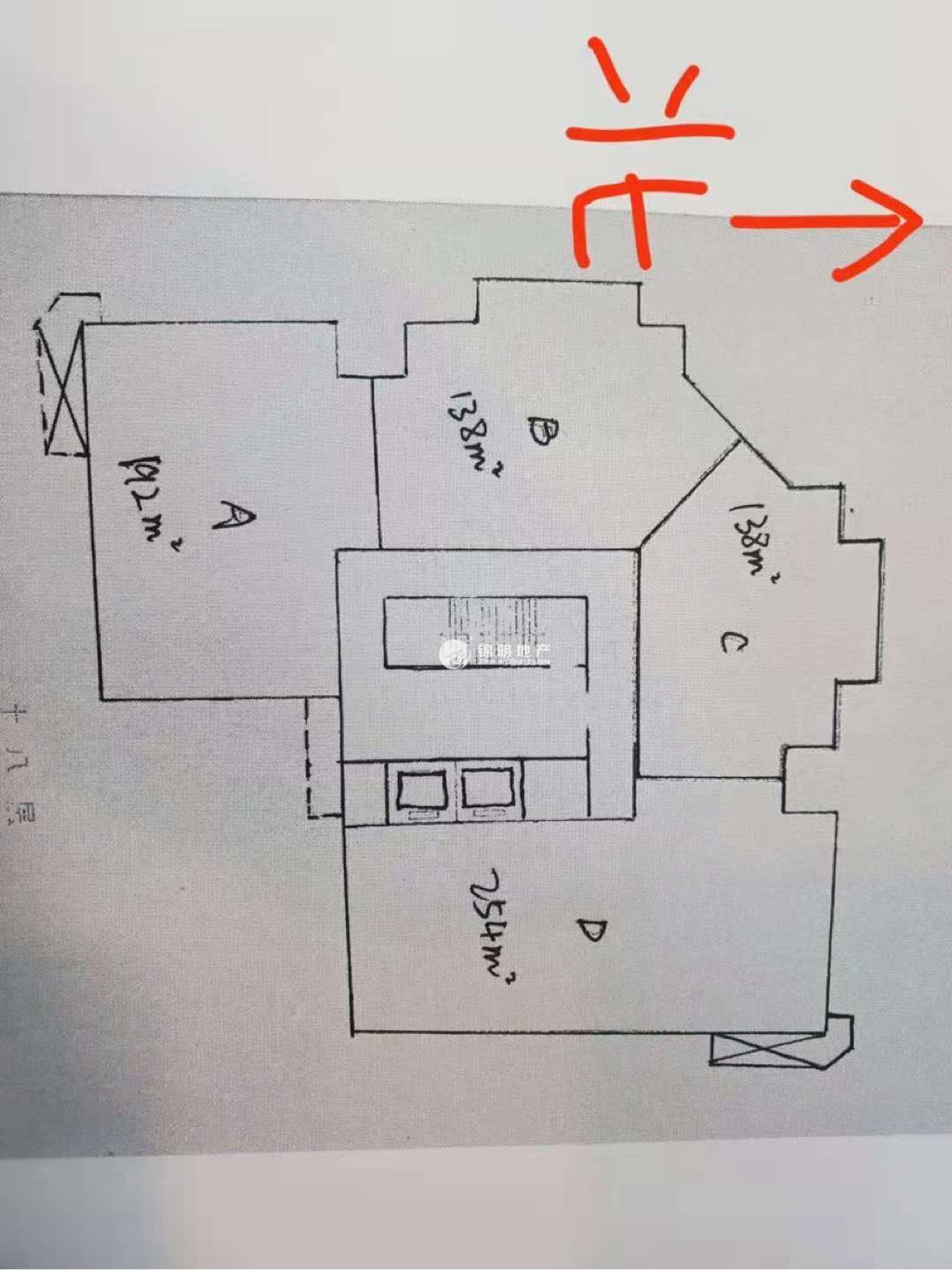 江宁路华通大厦130平米写字楼出租