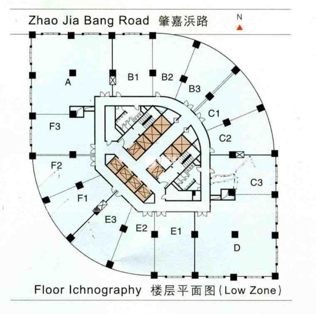 徐家汇均瑶国际广场134平米写字楼出租