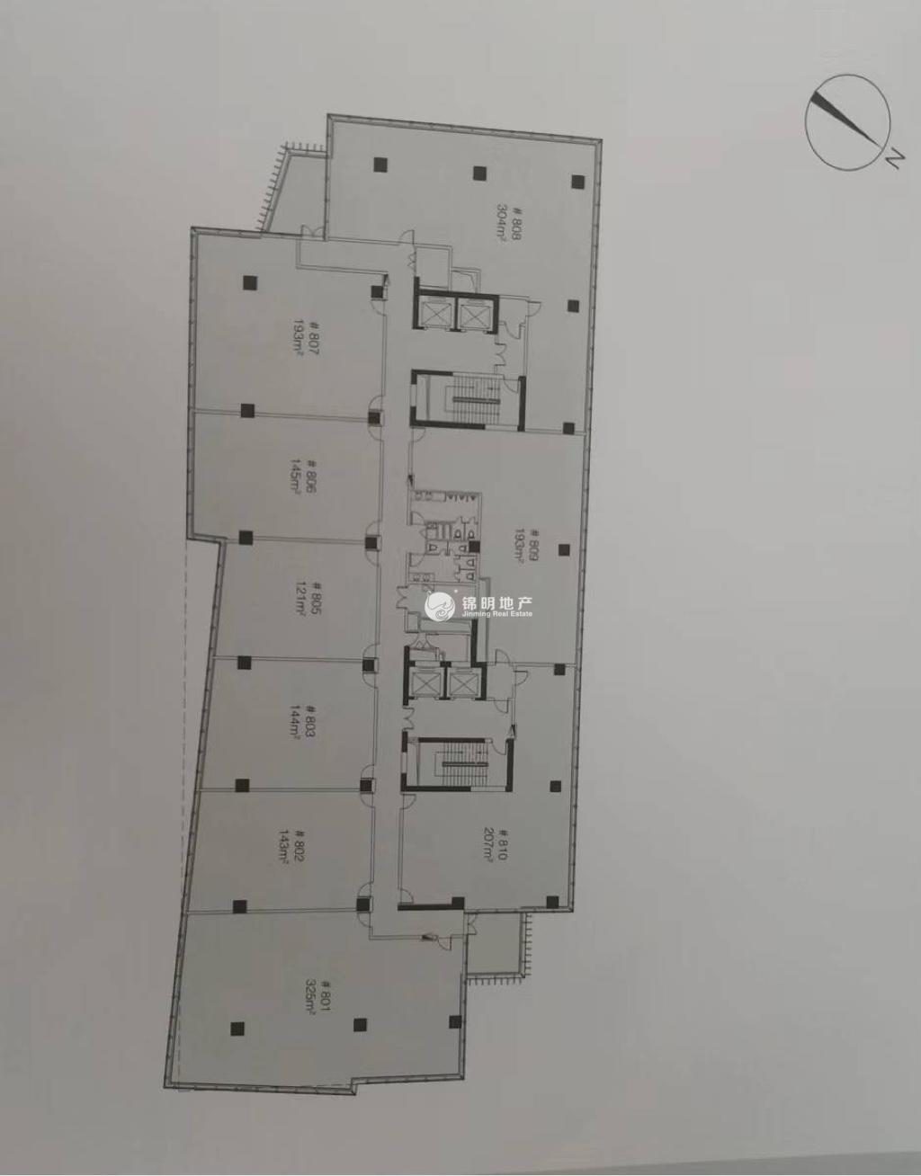 金虹桥龙湖虹桥天街195平米写字楼出租