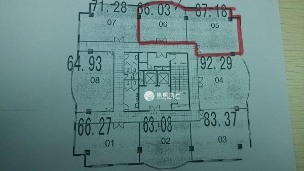 徐家汇博大商务楼64平米写字楼出租