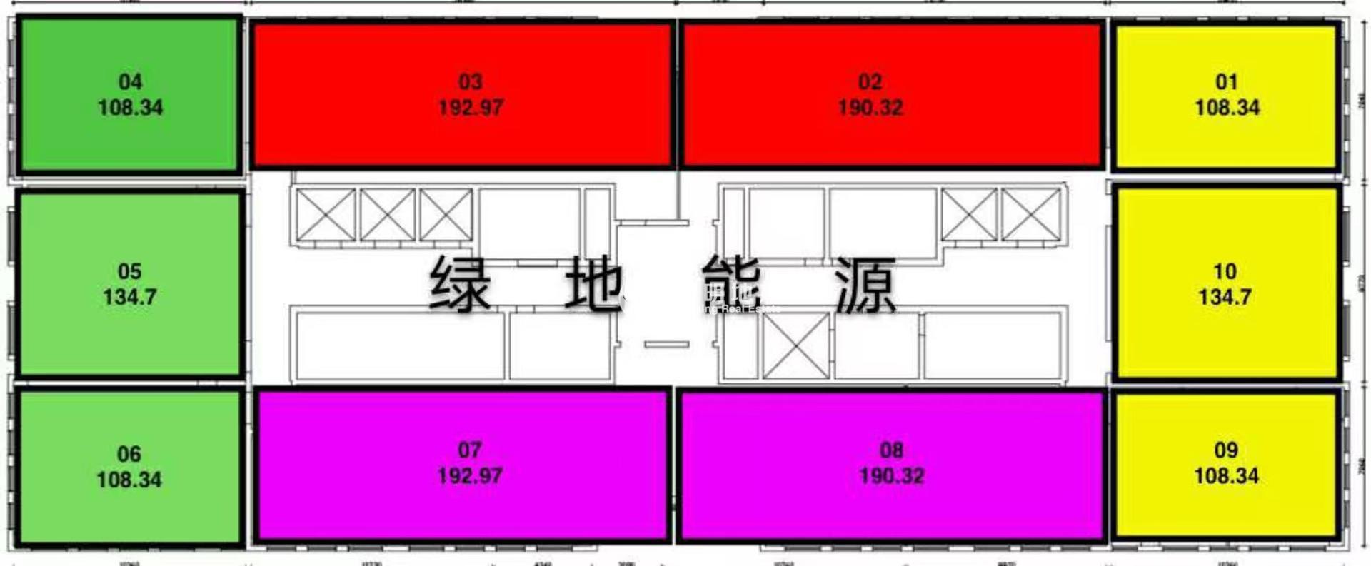 五角场绿地能源大厦135平米写字楼出租