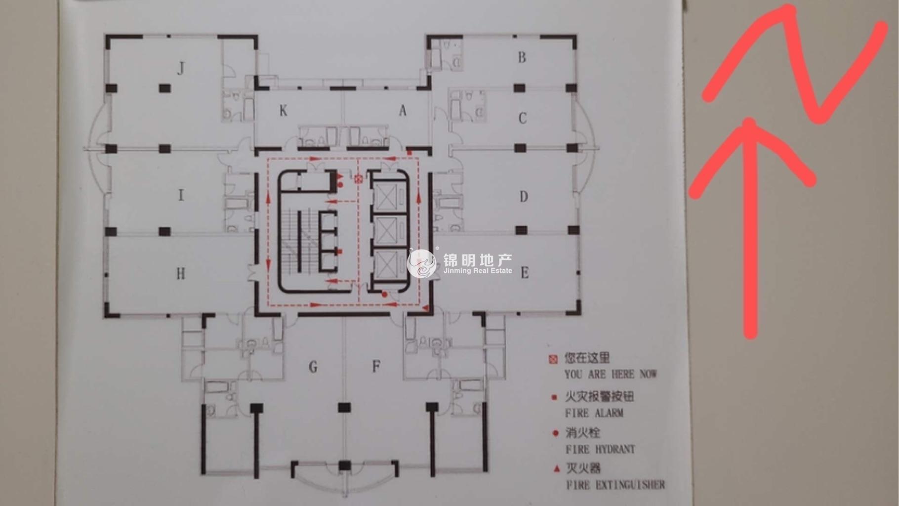 长寿路悦达国际大厦50平米写字楼出租