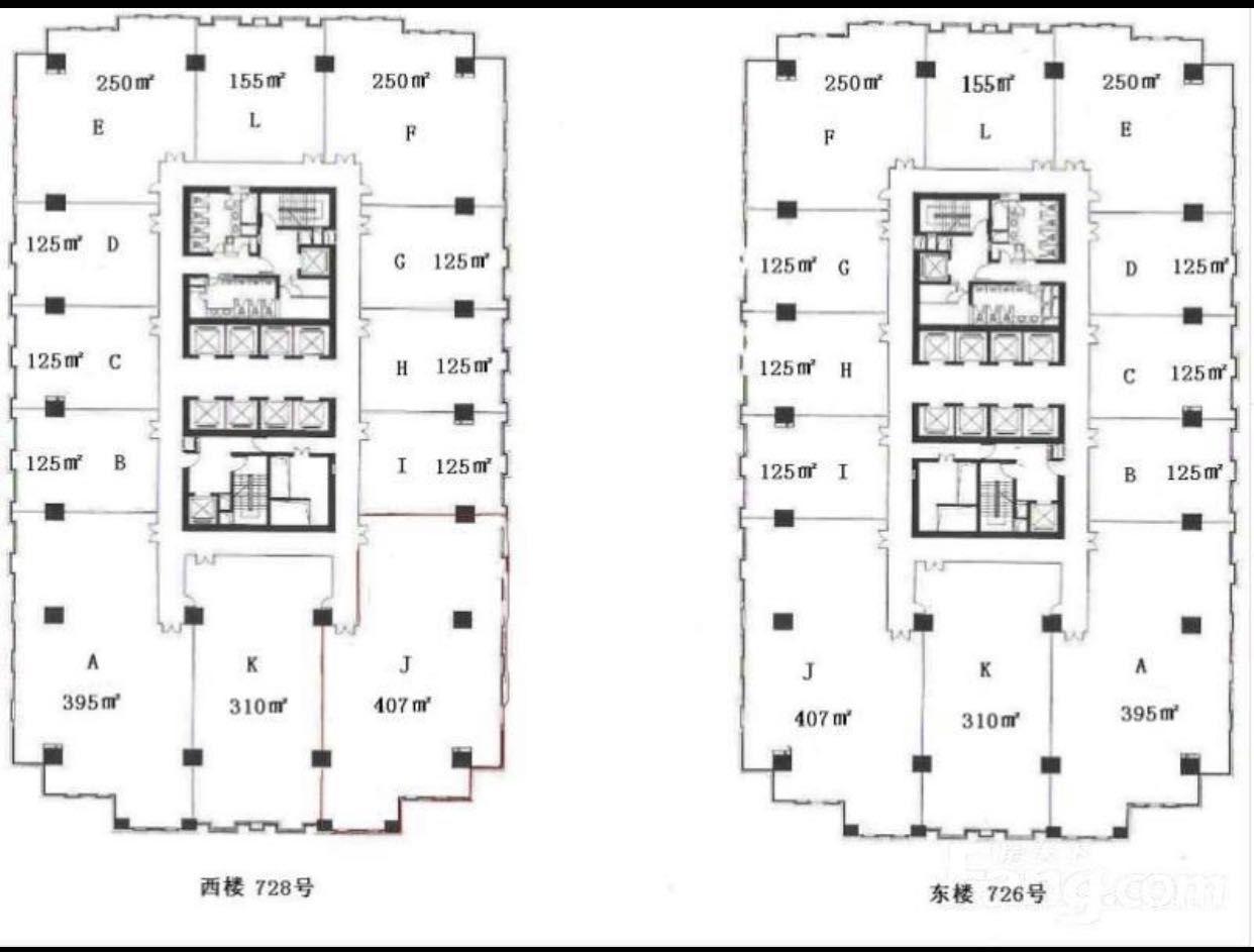 镇宁路华敏翰尊国际大厦250平米写字楼出租