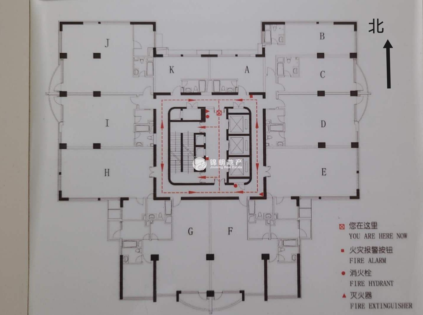 长寿路悦达国际大厦95平米写字楼出租