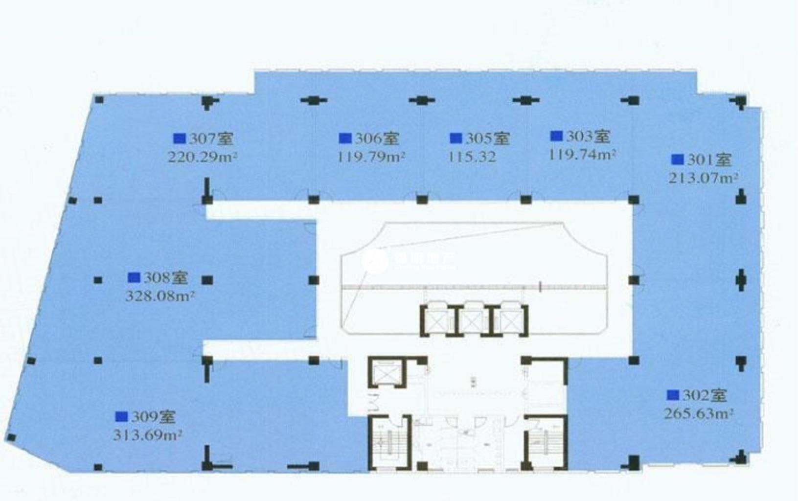 永和祥腾财富广场116平米写字楼出租