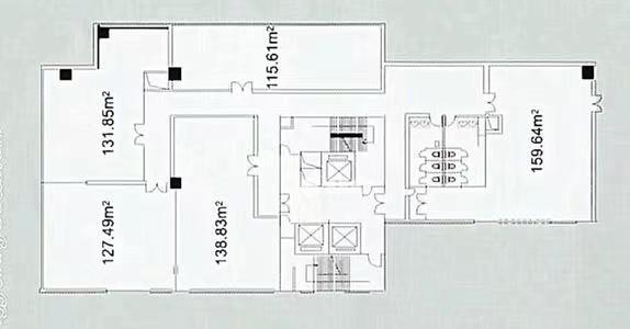 老西门安基大厦305平米写字楼出租