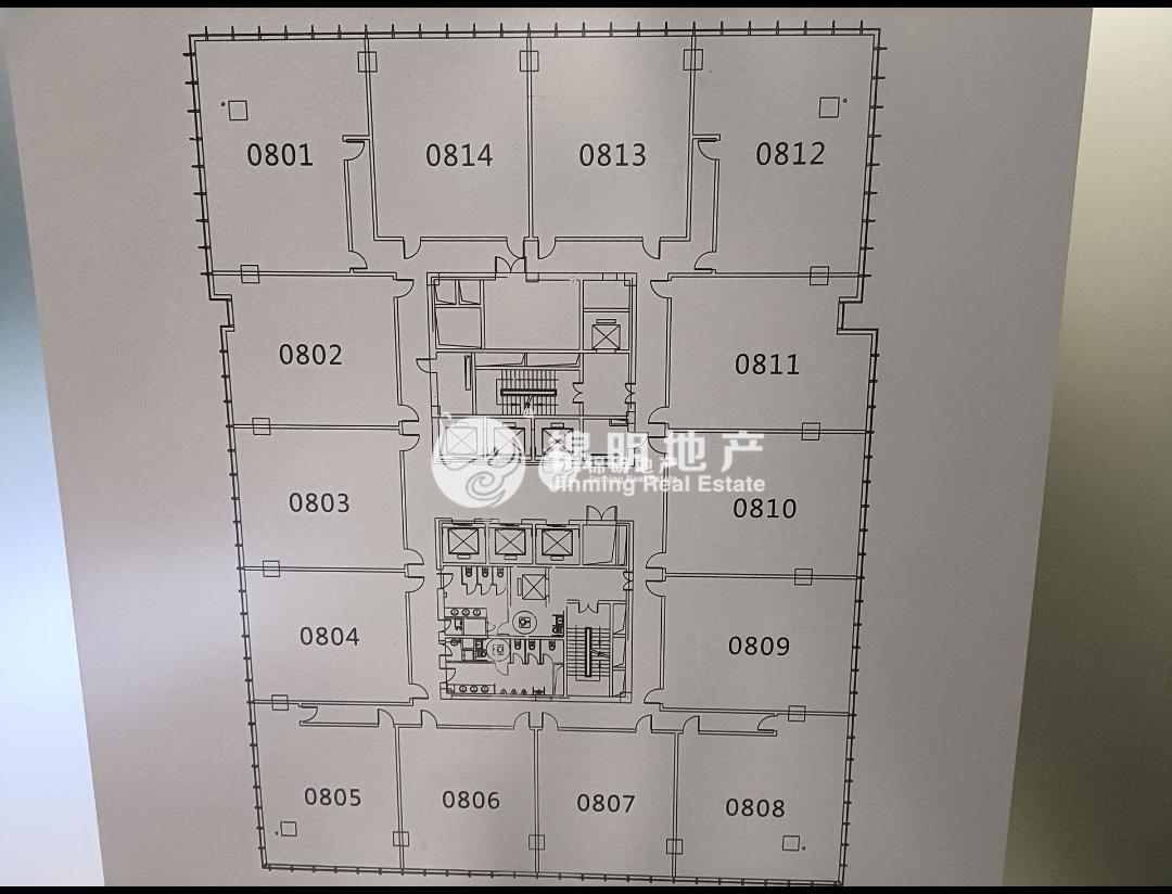 龙华上海绿地中心一期66平米写字楼出租