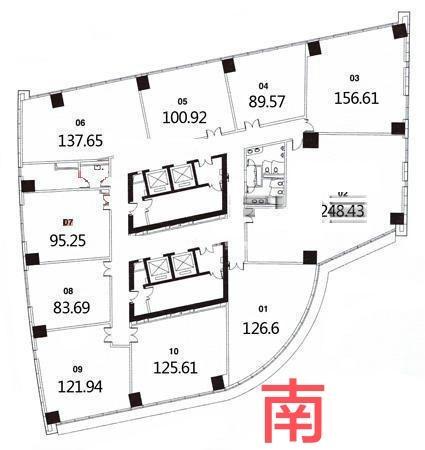 静安寺静安中华大厦123平米写字楼出租