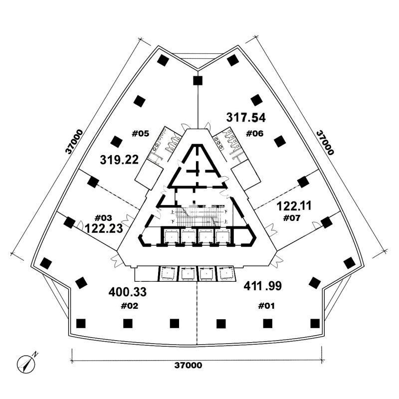 北外滩宝矿国际大厦248平米写字楼出租