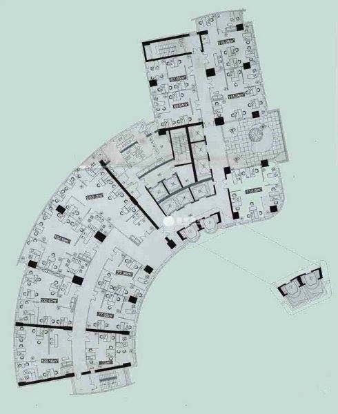 长寿路源达大厦132平米写字楼出租