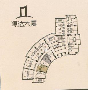 长寿路源达大厦67平米写字楼出租