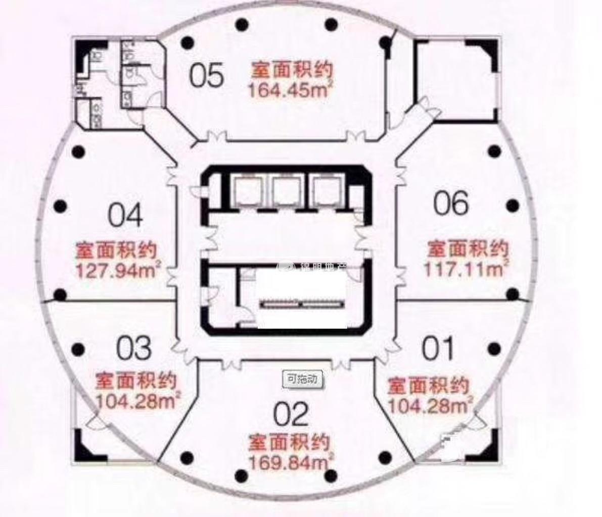 曹杨中关村科技大厦233平米写字楼出租