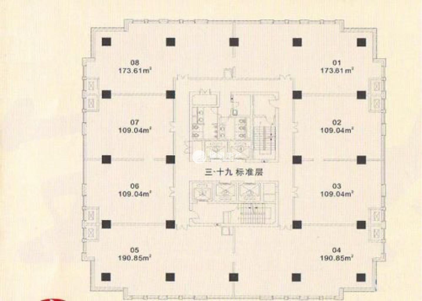 源深巨洋大厦190平米写字楼出租