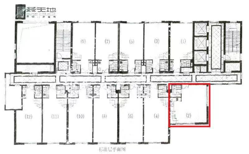 长寿路圣天地商务楼72平米写字楼出租