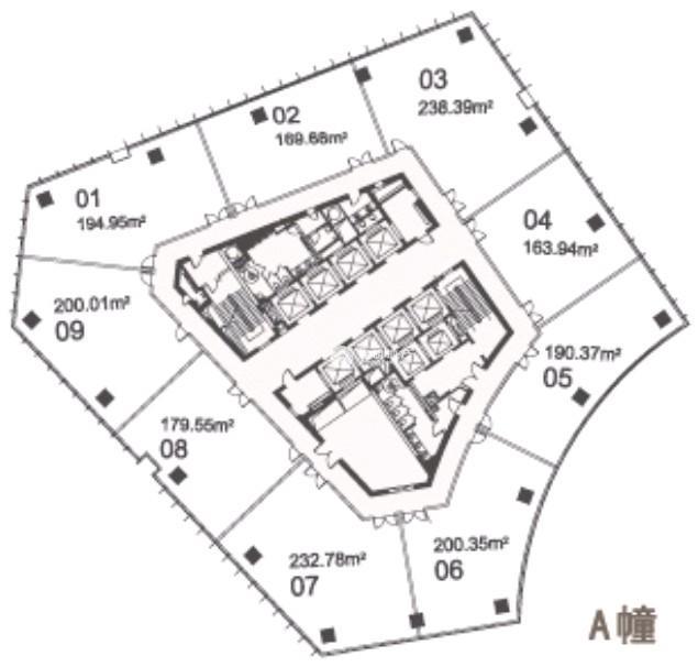 世博滨江绿地海外滩180平米写字楼出租