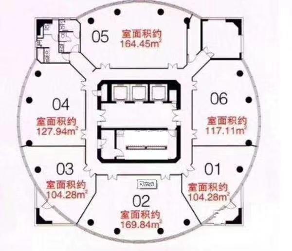 曹杨中关村科技大厦165平米写字楼出租