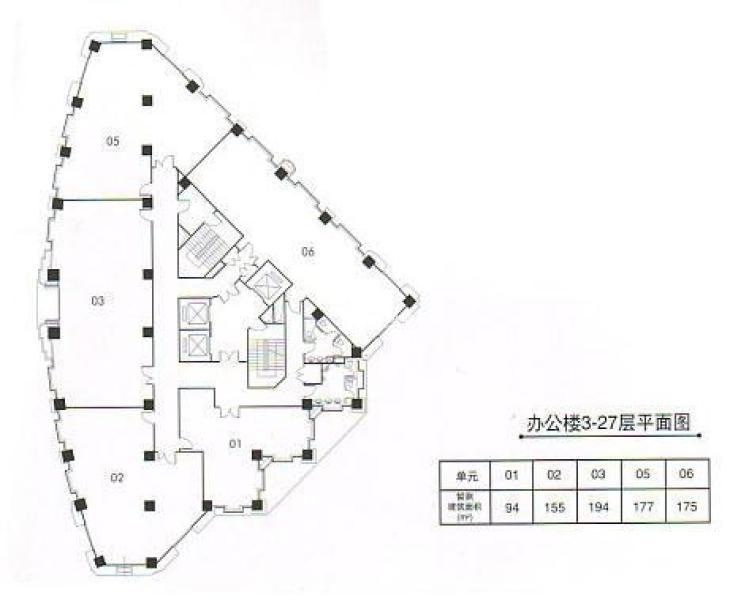 虹桥现代广场95平米写字楼出租