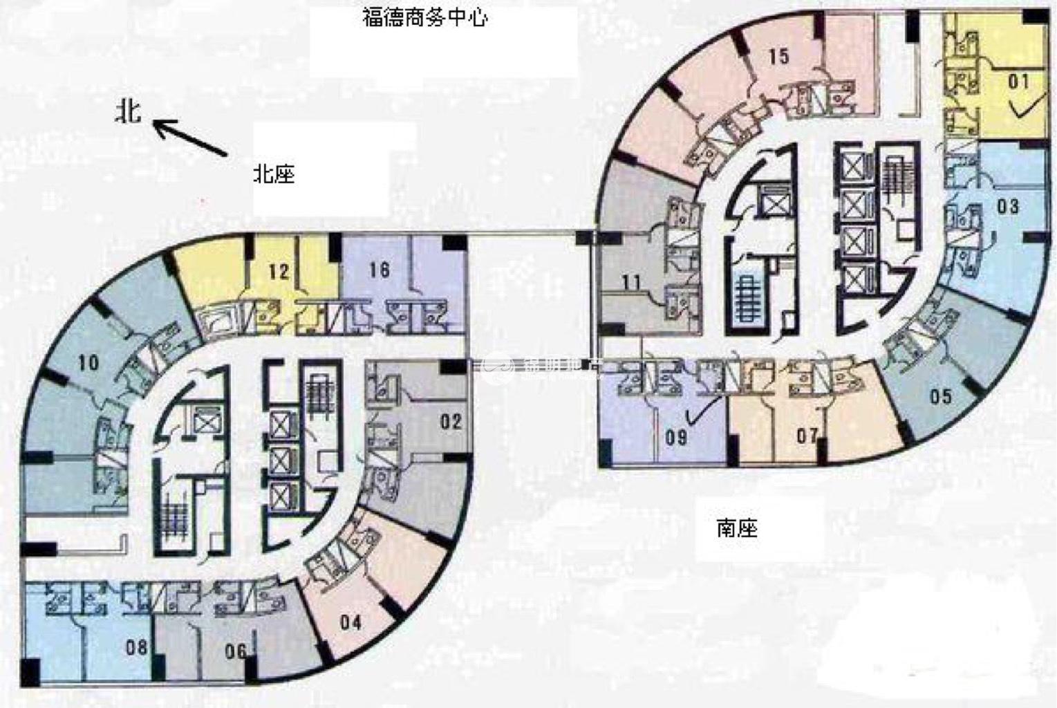 四川北路福德广场60平米写字楼出租