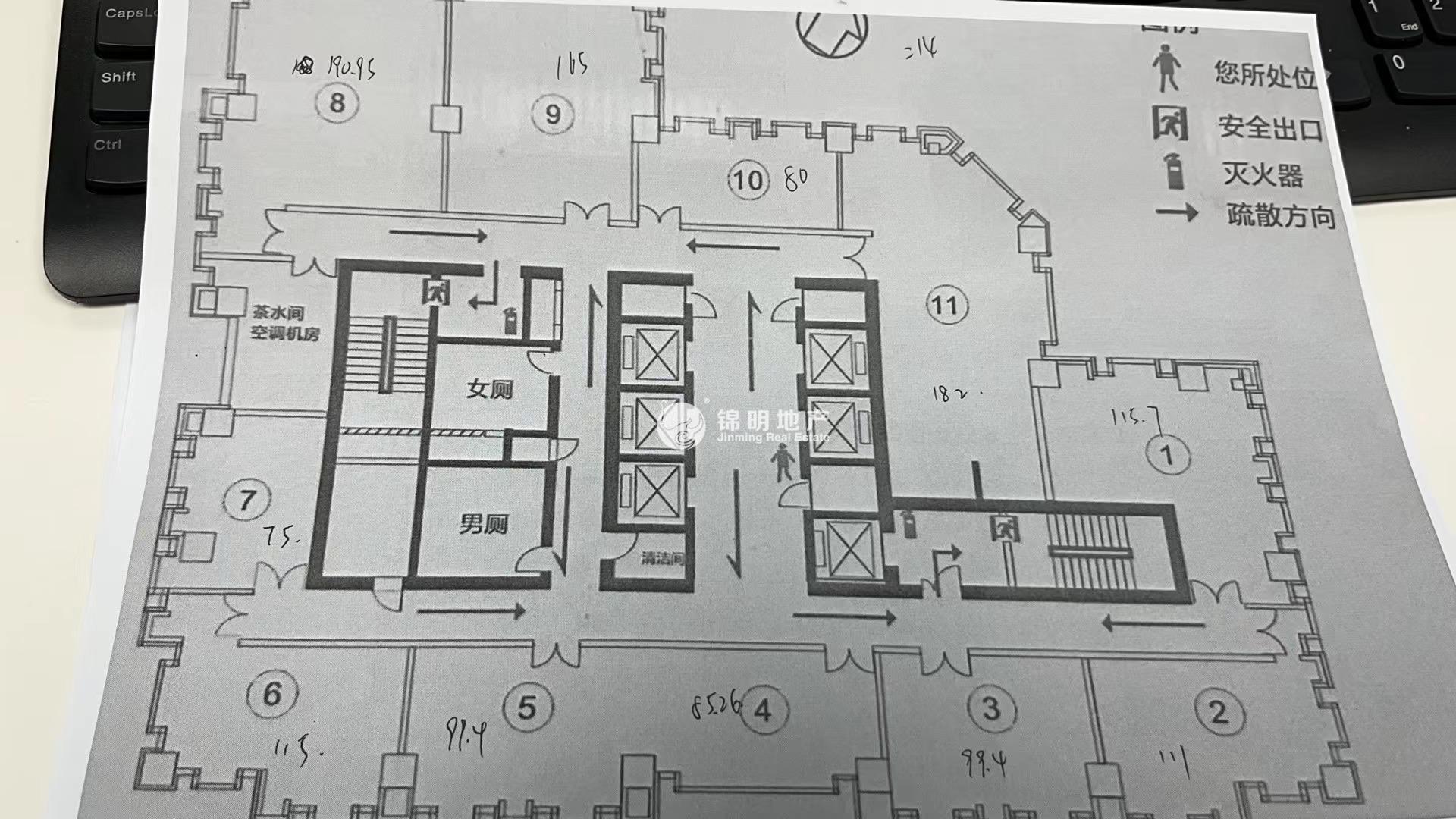 豫园旺角广场165平米写字楼出租