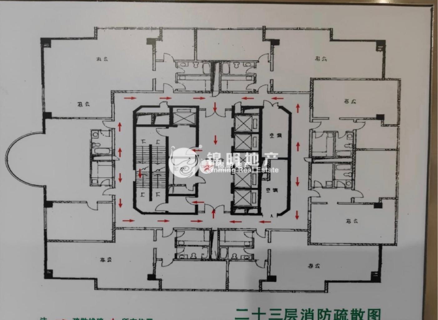 潍坊东方国际科技大厦208平米写字楼出租