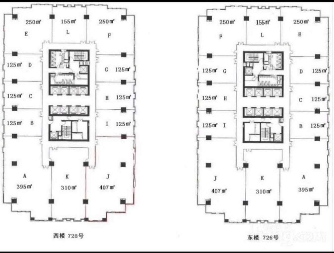 镇宁路华敏翰尊国际大厦310平米写字楼出租