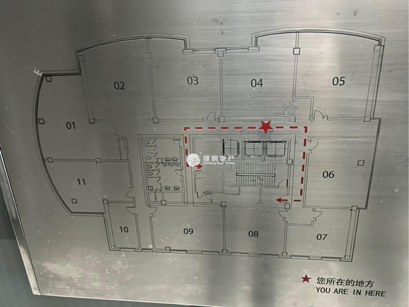 中山公园舜元企业发展大厦81平米写字楼出租
