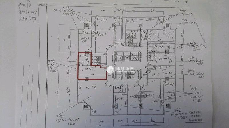 中山公园银统大厦170平米写字楼出租