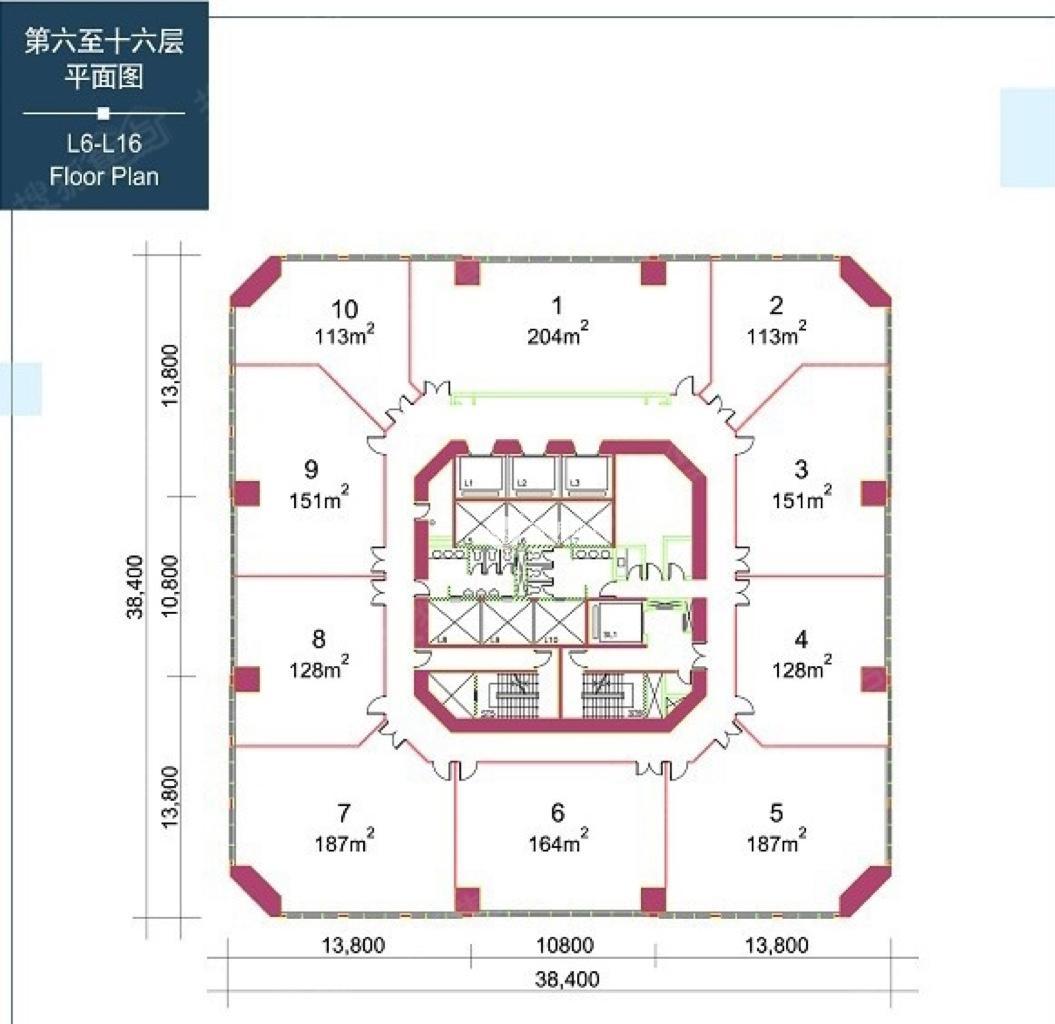 不夜城嘉里不夜城160平米写字楼出租