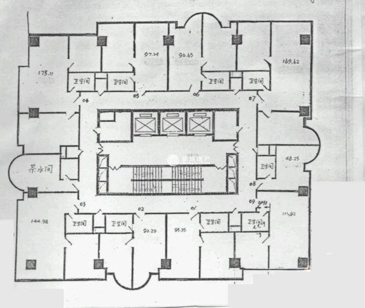 南京东路上海物资大厦97平米写字楼出租