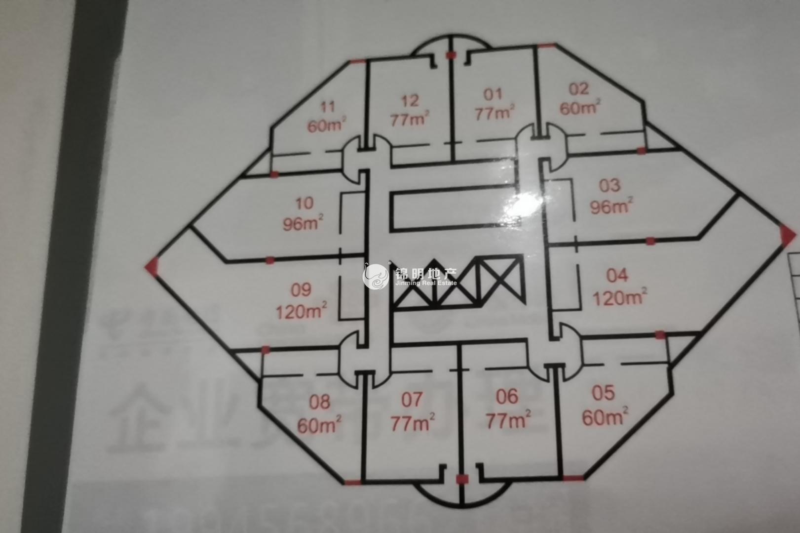 曹杨绿洲广场120平米写字楼出租