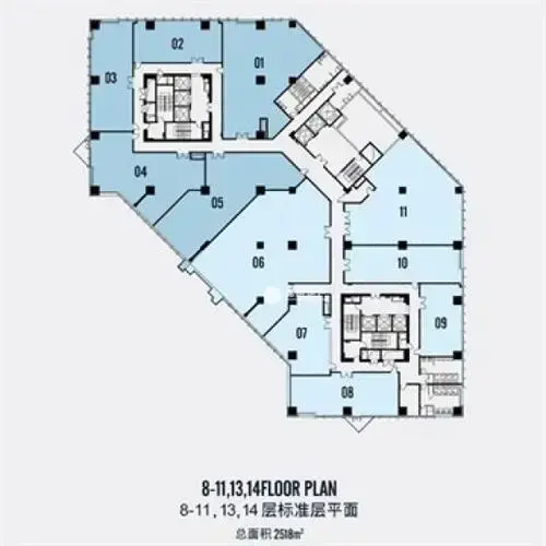 中山公园华宁国际广场278平米写字楼出租
