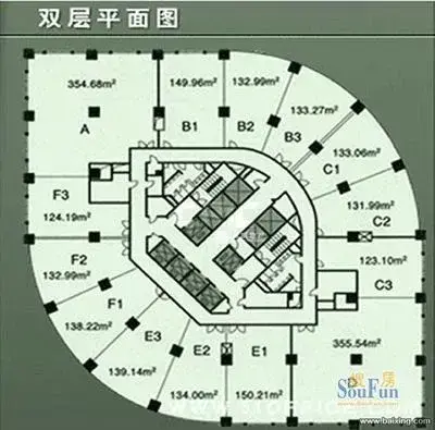 徐家汇均瑶国际广场356平米写字楼出租