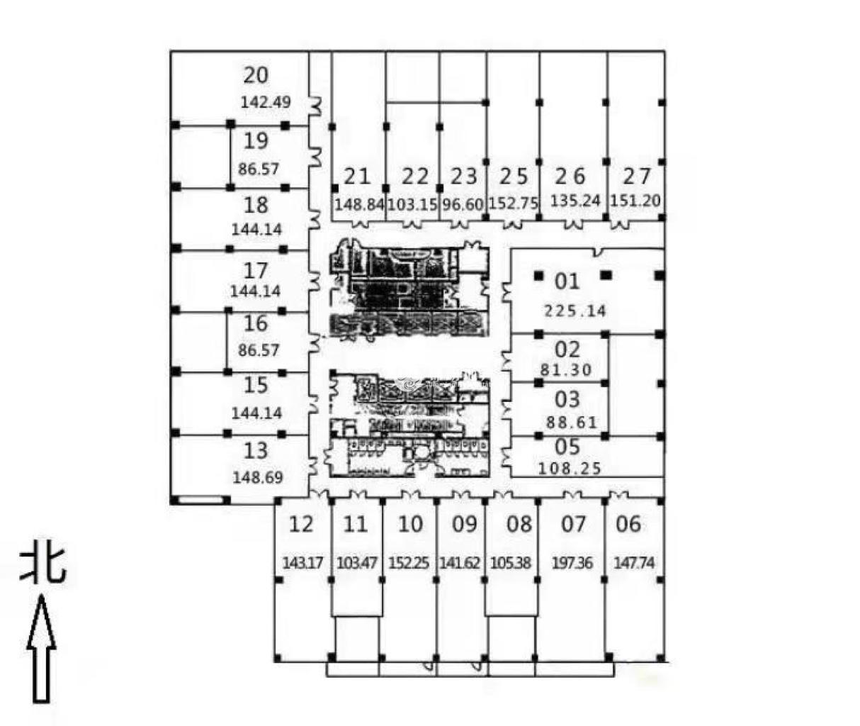 江宁路静安现代产业大厦150平米写字楼出租