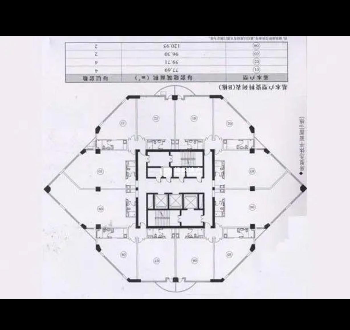 曹杨绿洲广场96平米写字楼出租