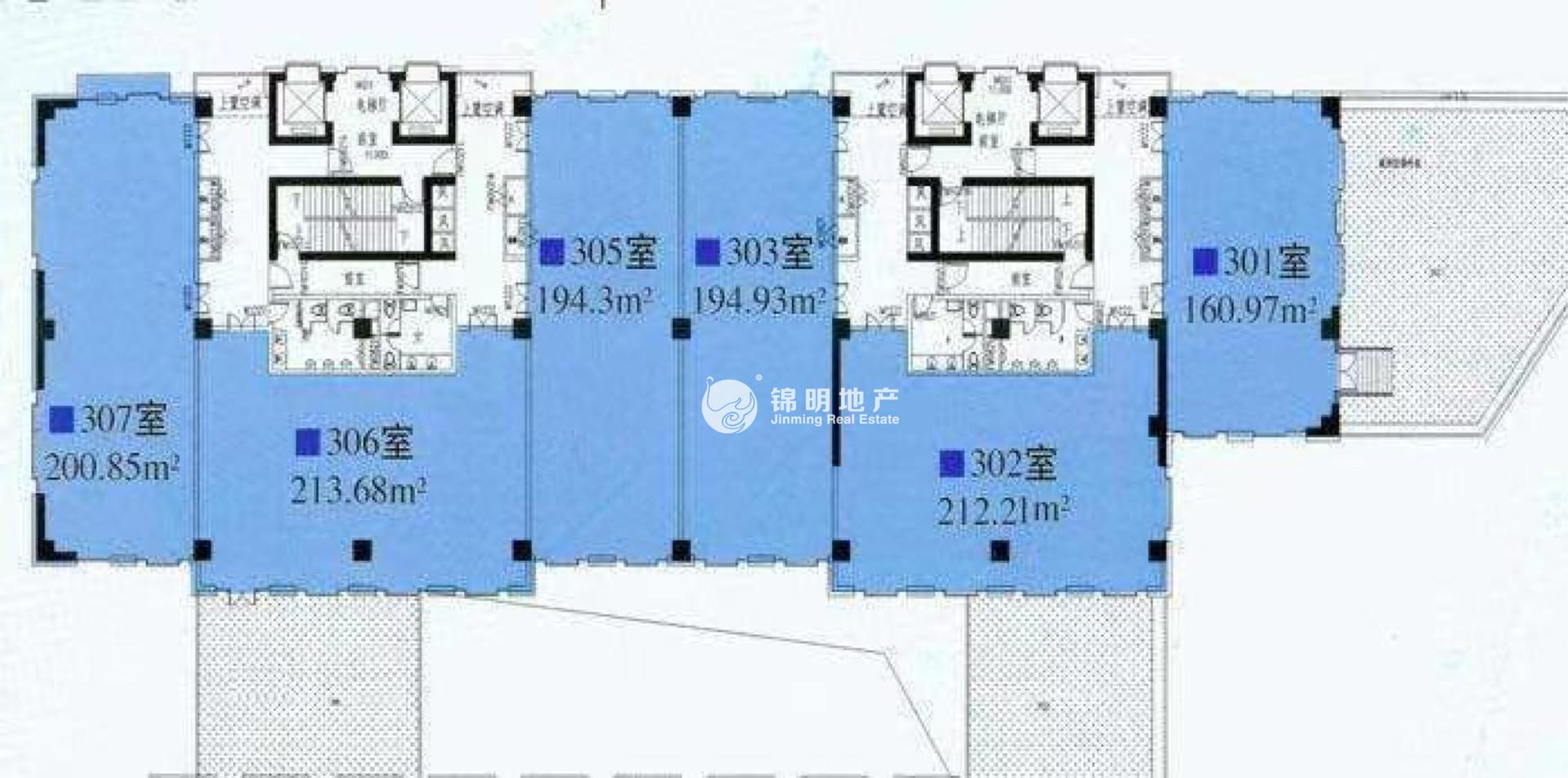 永和祥腾财富广场117平米写字楼出租