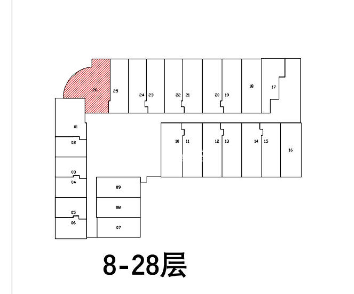 人民广场中福世福汇58平米写字楼出售