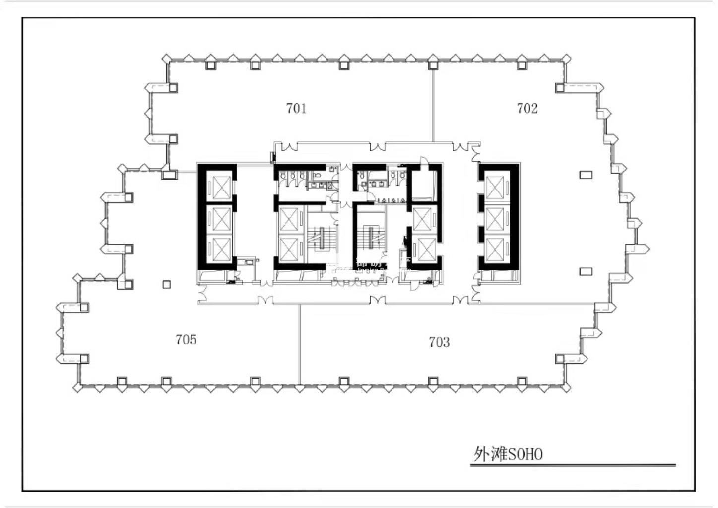 董家渡外滩SOHO406平米写字楼出租